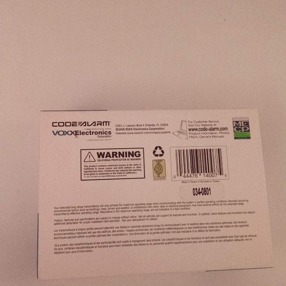 Code Alarm Pro 2 Pack Remote Car Starter And Keyless Entry System 1500 Ft Range - Picture 11 of 11